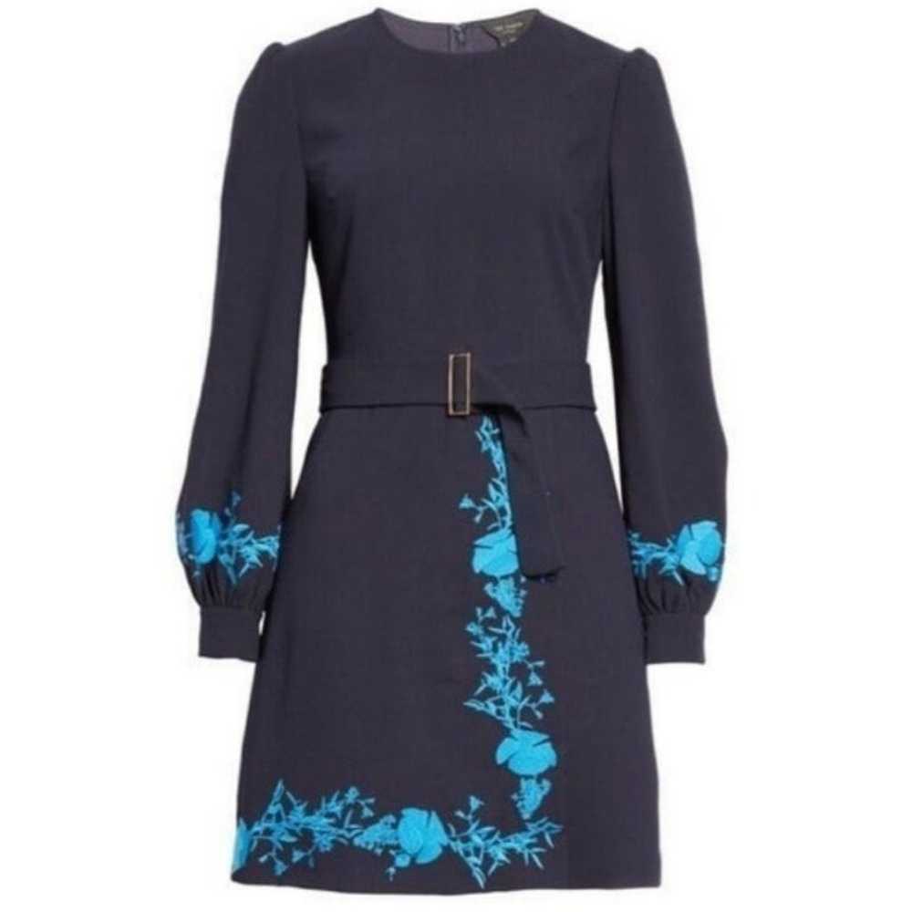 Ted Baker blue bell embroidered cocktail dress - image 5