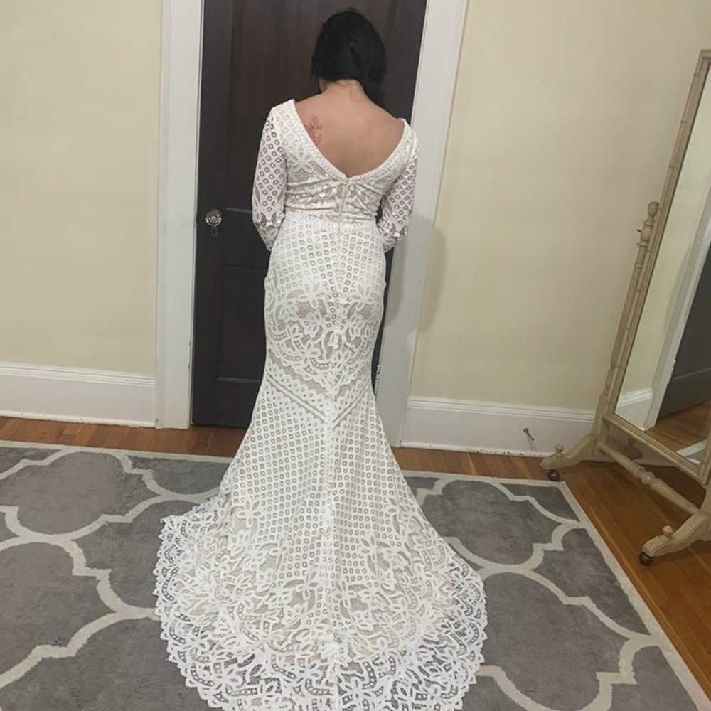 Lace Wedding Dress - image 3