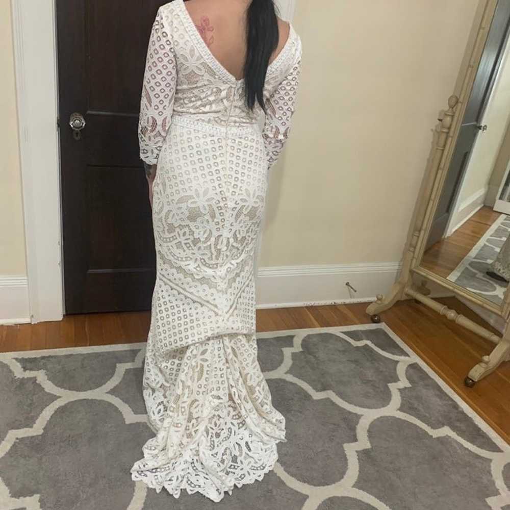 Lace Wedding Dress - image 4