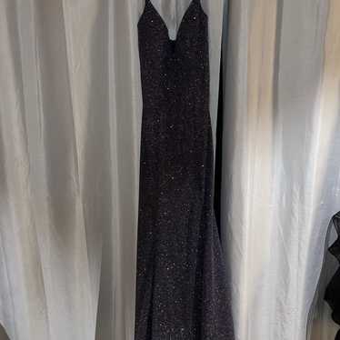 Dark purple prom dress