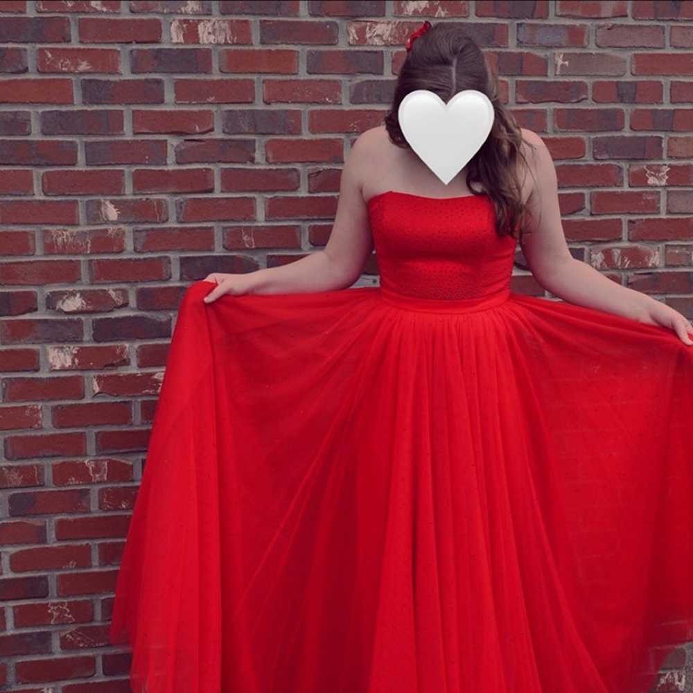Red Sherri Hill Prom Dress - image 1