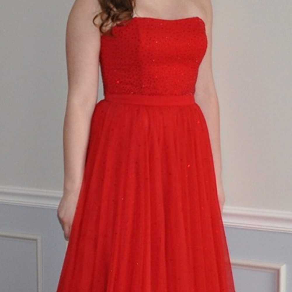 Red Sherri Hill Prom Dress - image 2