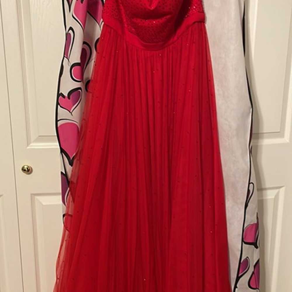 Red Sherri Hill Prom Dress - image 3