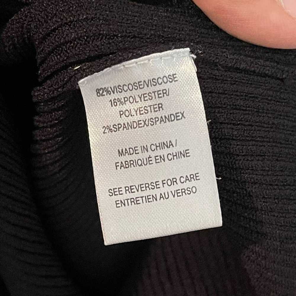 MILLY Knit Bustier Off The Shoulder Dress Black S… - image 10