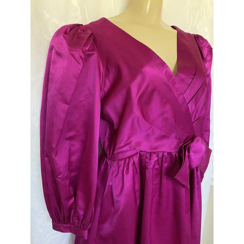 Victoria Royal Ltd Gown Maxi Dress Satin V neck B… - image 6