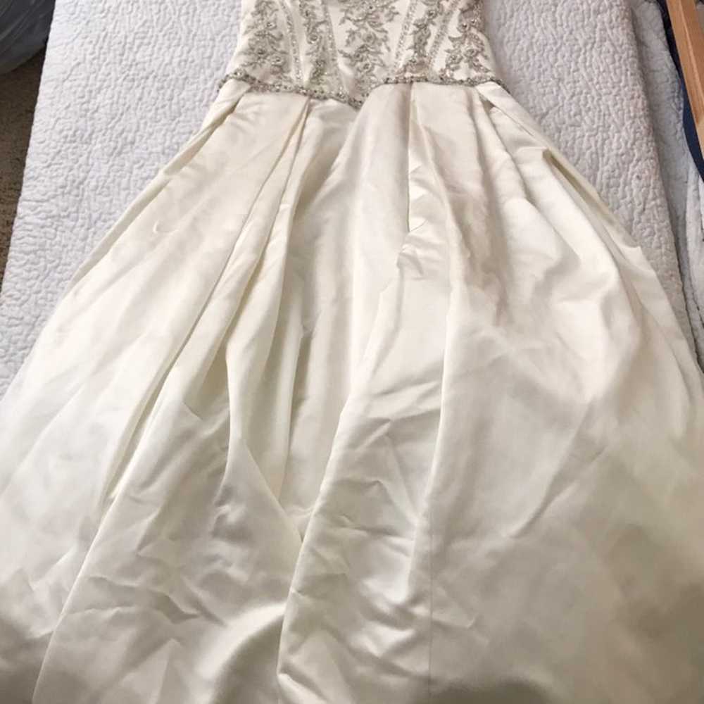 Ballgown Beaded Bodice Wedding Dress - image 2