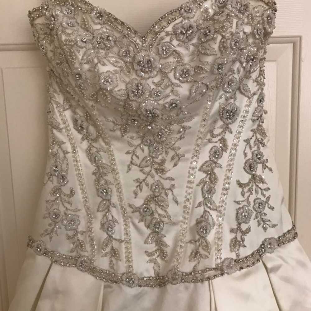 Ballgown Beaded Bodice Wedding Dress - image 5