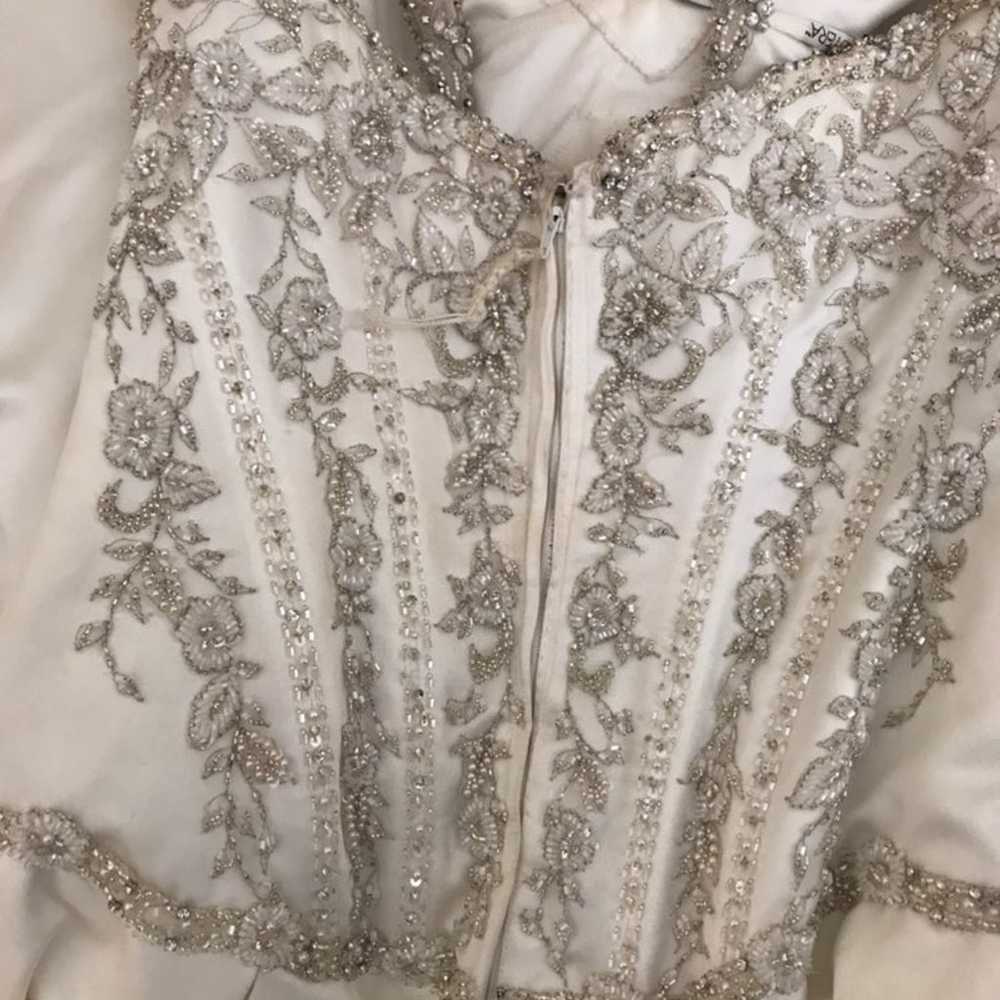 Ballgown Beaded Bodice Wedding Dress - image 7
