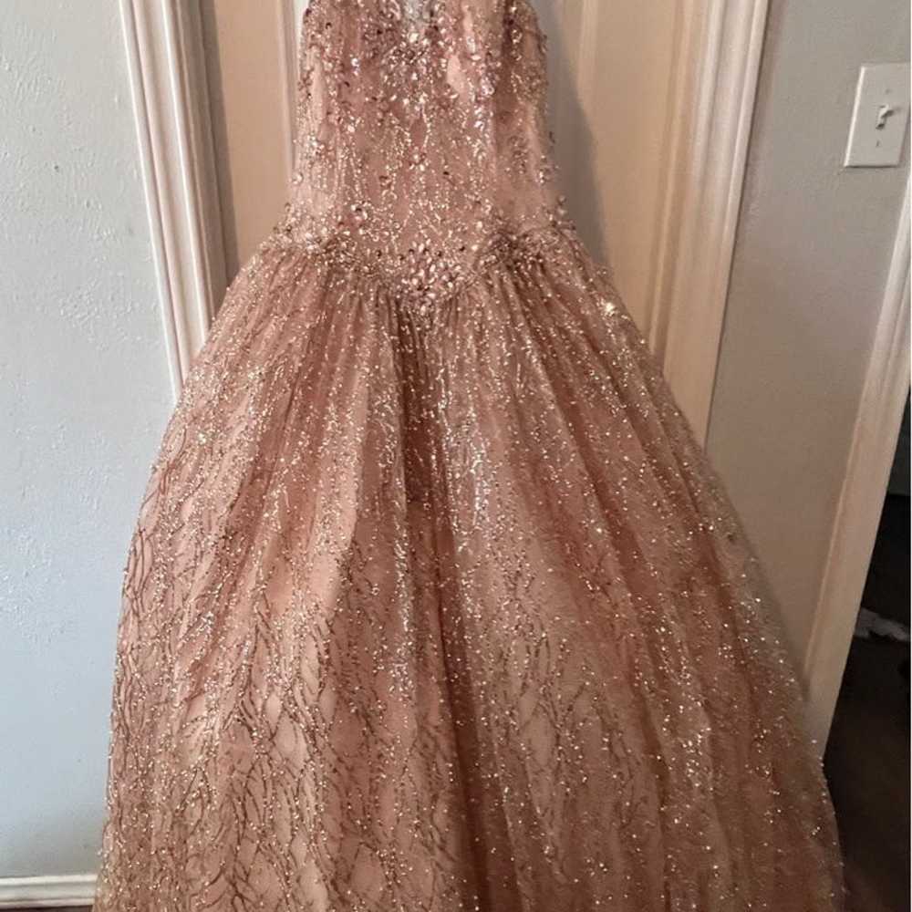 Rose gold quincenera dress - image 1