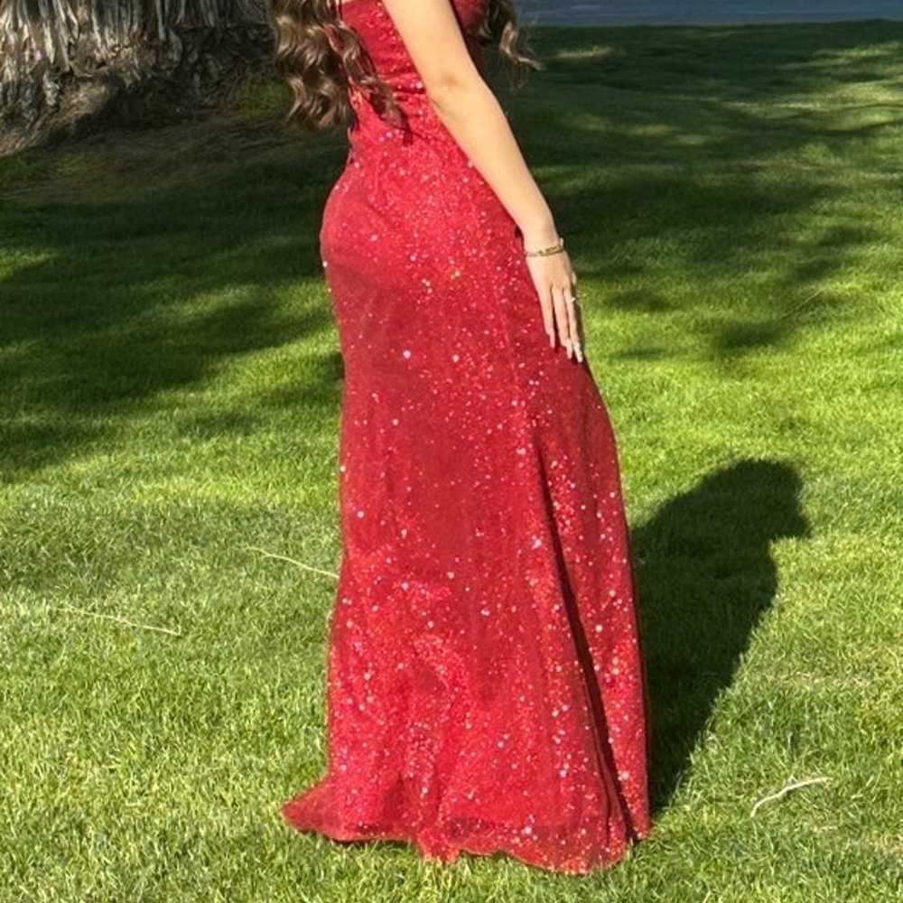 red prom dress size 0 - image 2