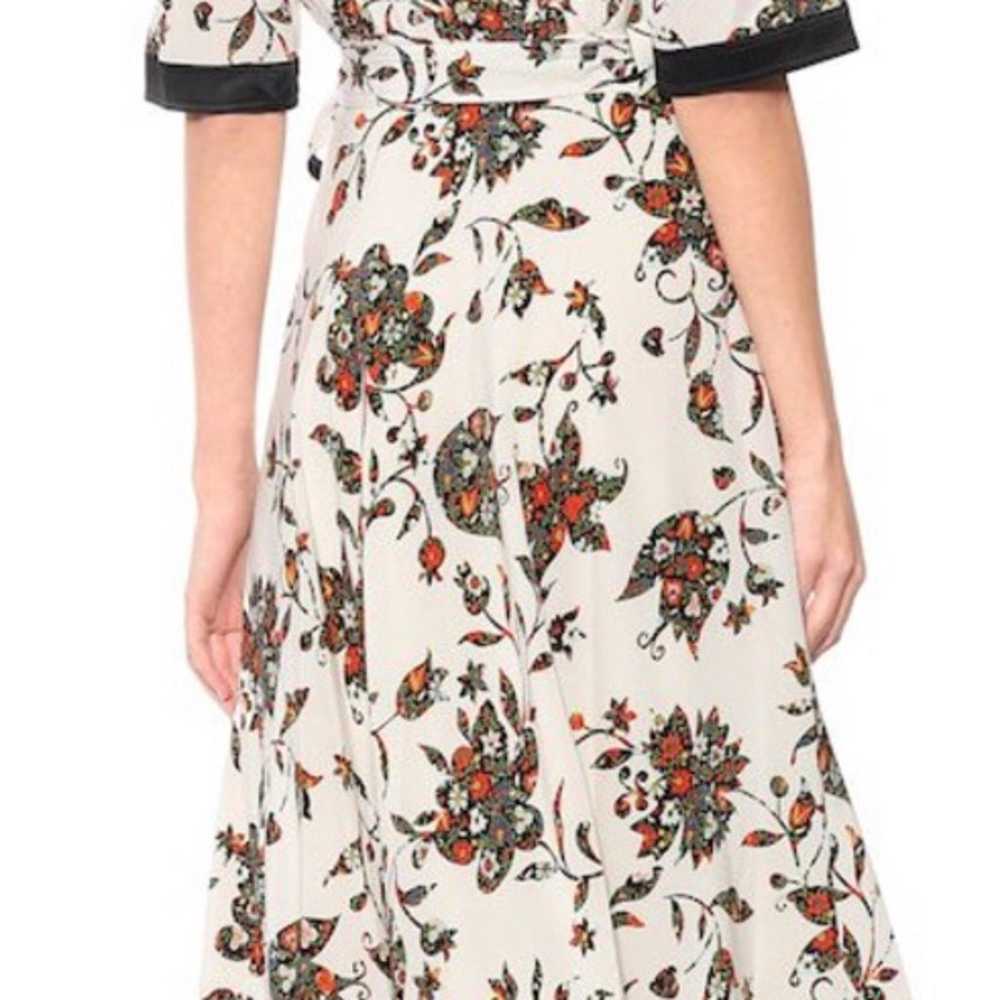Tory Burch Women's Floral Silk Midi Wrap Dress si… - image 2