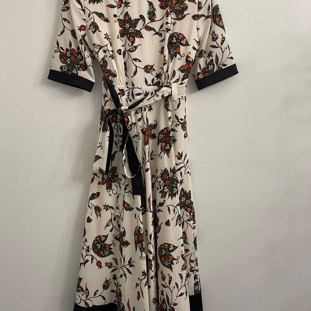 Tory Burch Women's Floral Silk Midi Wrap Dress si… - image 8