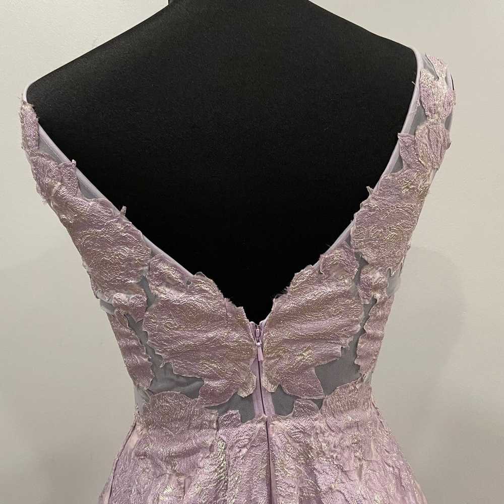 La Femme 27505 Purple Sleeveless Floral Gown 2 - image 7