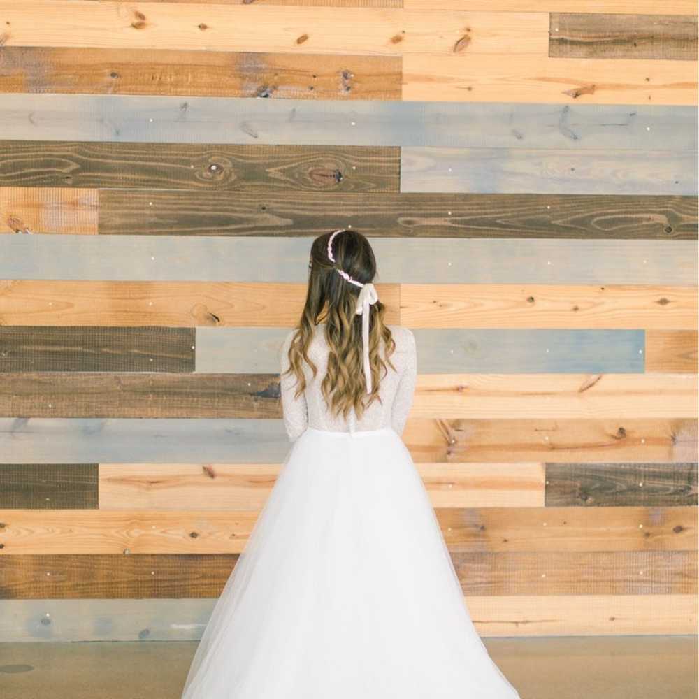 Glitter Tulle Wedding Dress - image 6
