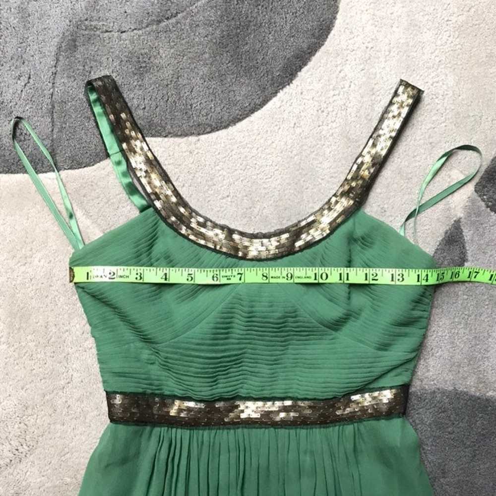 BCBGMAXAzria Green Grecian Goddess Dress - image 5