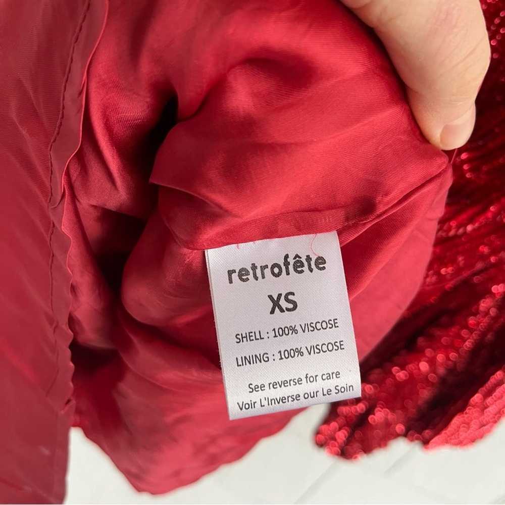 Retrofete Grace Sequined Mini Dress Velvet Belt R… - image 8