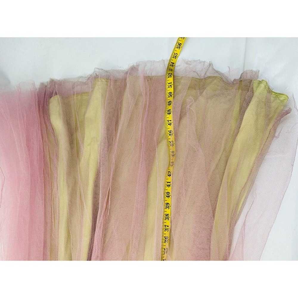 VTG 1950s Strapless Tulle Cupcake Party Prom Dres… - image 6