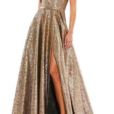 Mac Duggal gold gown
