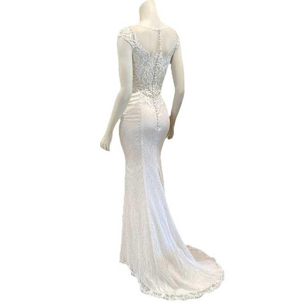 Nora Naviano Lace Wedding Gown - image 3