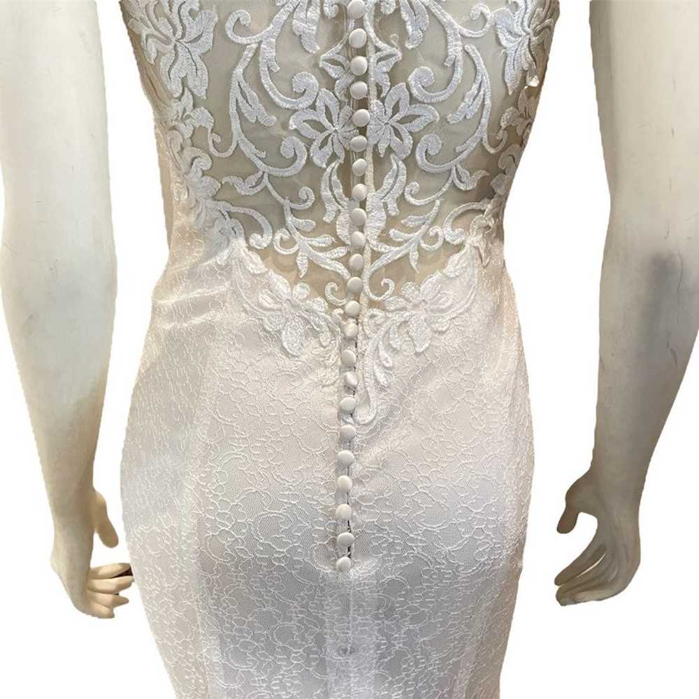 Nora Naviano Lace Wedding Gown - image 8