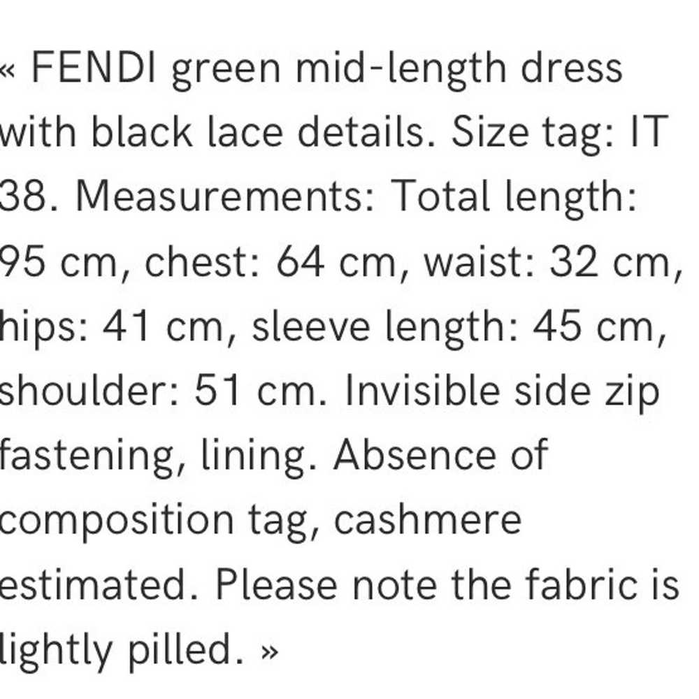 Fendi Cashmere Mid-Length Dress - image 4