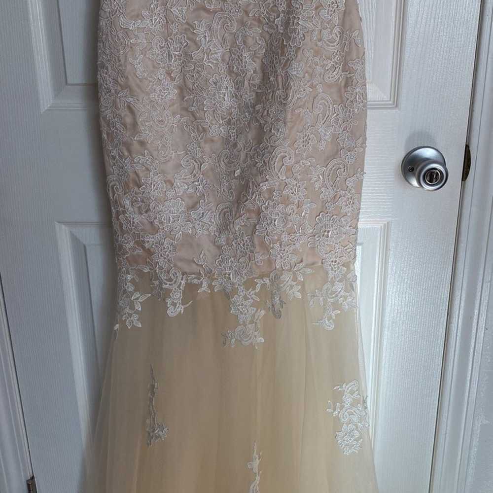 Beautiful bridal gown wedding illusion dress - image 4