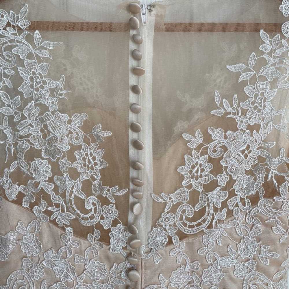 Beautiful bridal gown wedding illusion dress - image 6