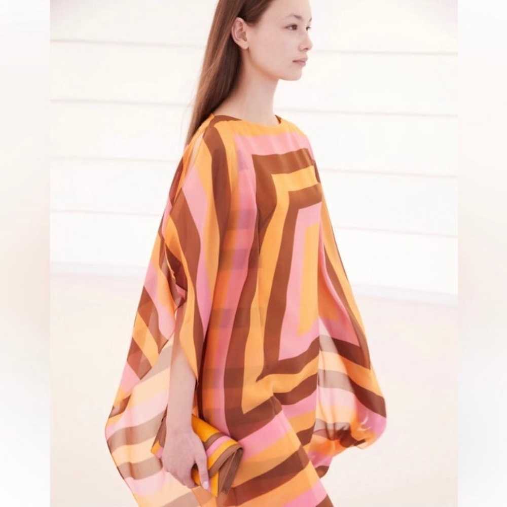NWOT Akris Silk Trapezoid Runway Dress Size 4 US … - image 3