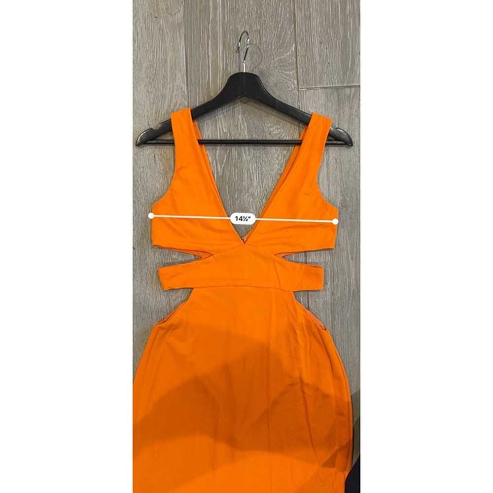 Ramy Brook Cara Cutout Column Gown Orange maxi dr… - image 10