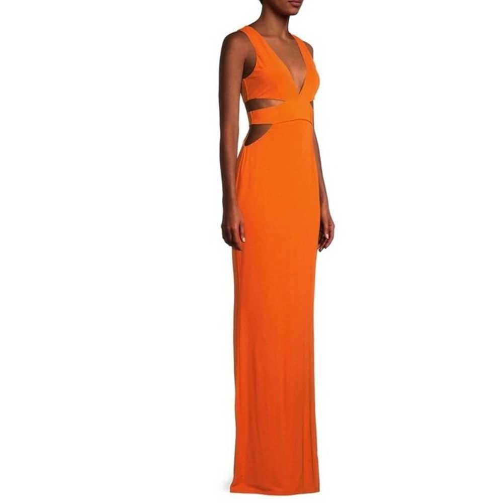 Ramy Brook Cara Cutout Column Gown Orange maxi dr… - image 2