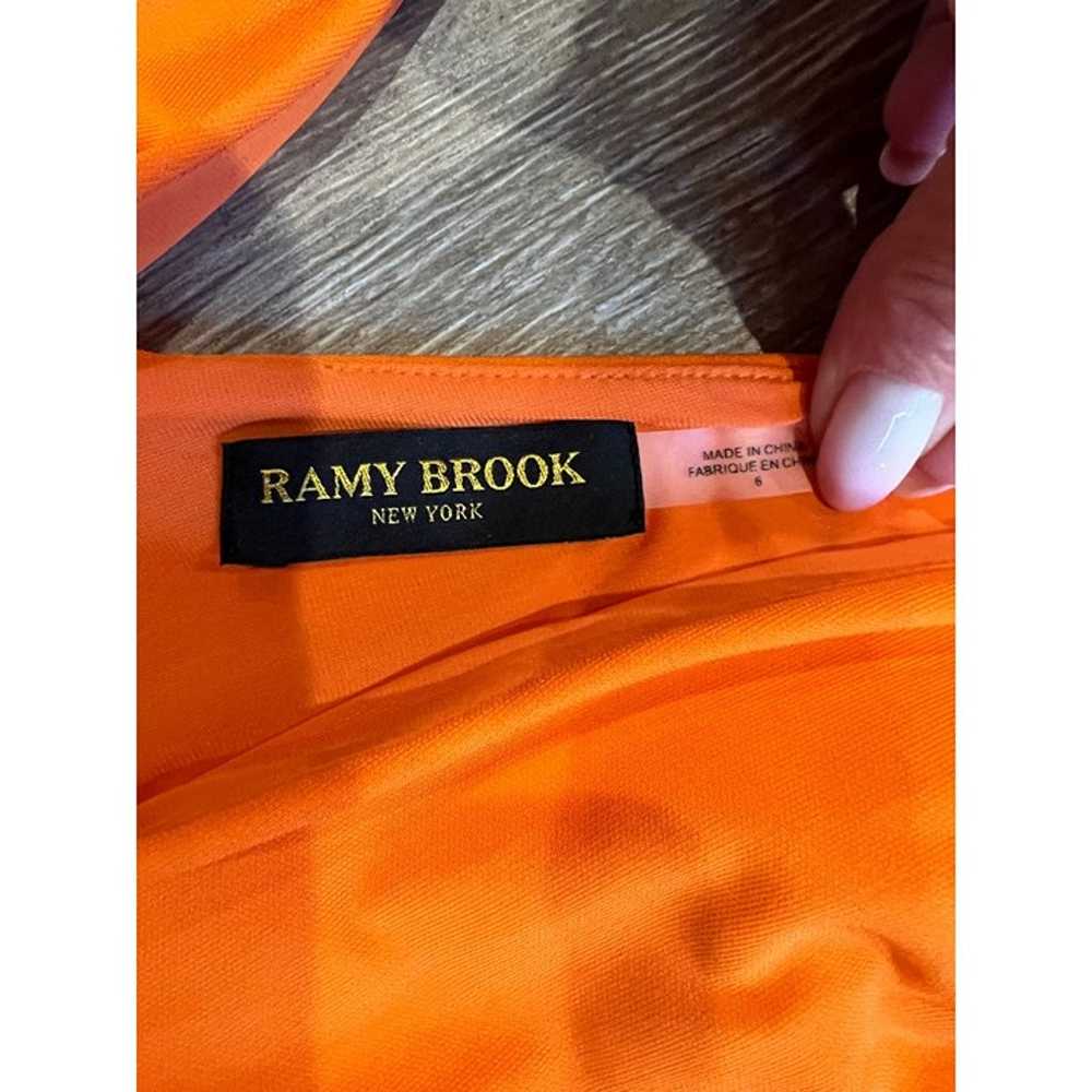 Ramy Brook Cara Cutout Column Gown Orange maxi dr… - image 9