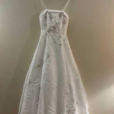 White Sequin Wedding Gown