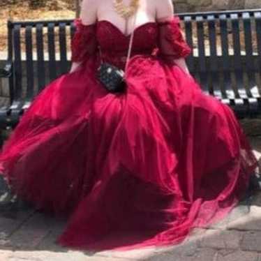 Red Ballgown Prom Dress