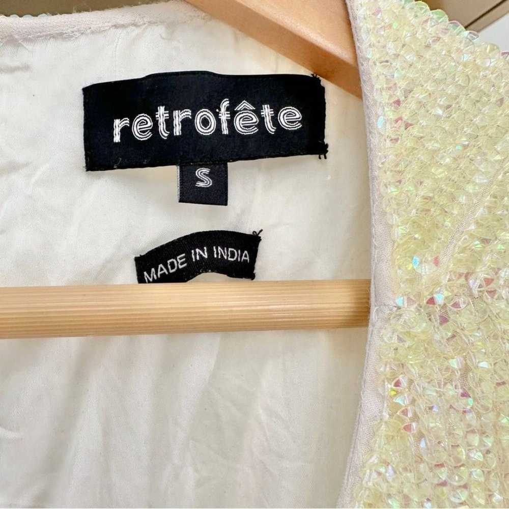Retrofete Grace Swirl Sequin Belted Dress sz Smal… - image 9
