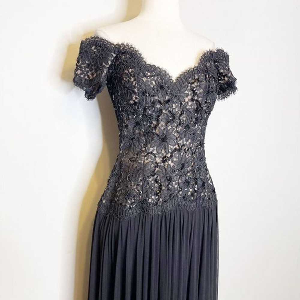 Vintage S Vicky Tiel Couture Formal Dress Caprice… - image 4