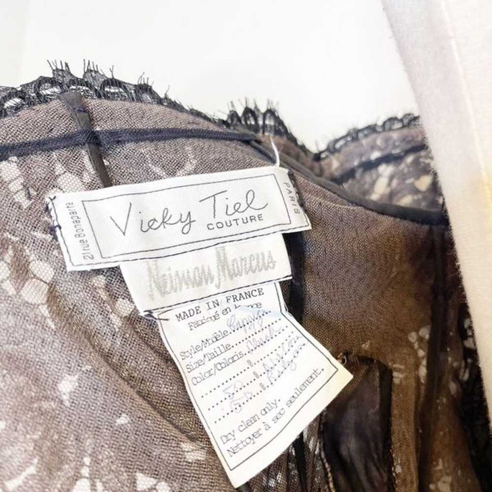 Vintage S Vicky Tiel Couture Formal Dress Caprice… - image 7