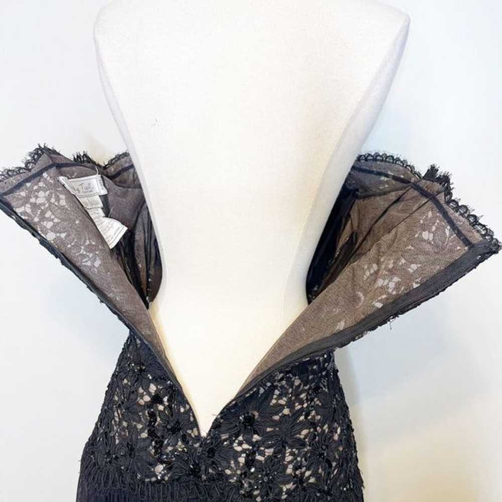 Vintage S Vicky Tiel Couture Formal Dress Caprice… - image 9