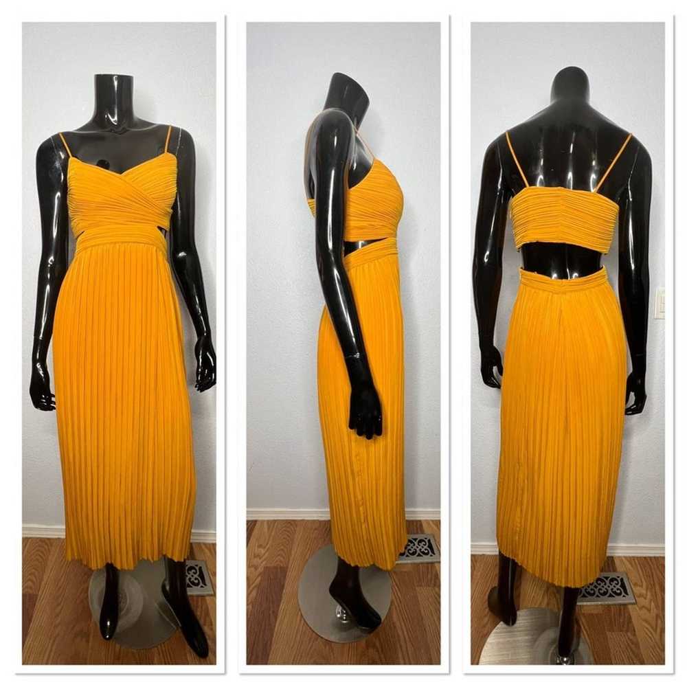 A.L.C. Sienna Dress In Marigold Sz 6 - image 2