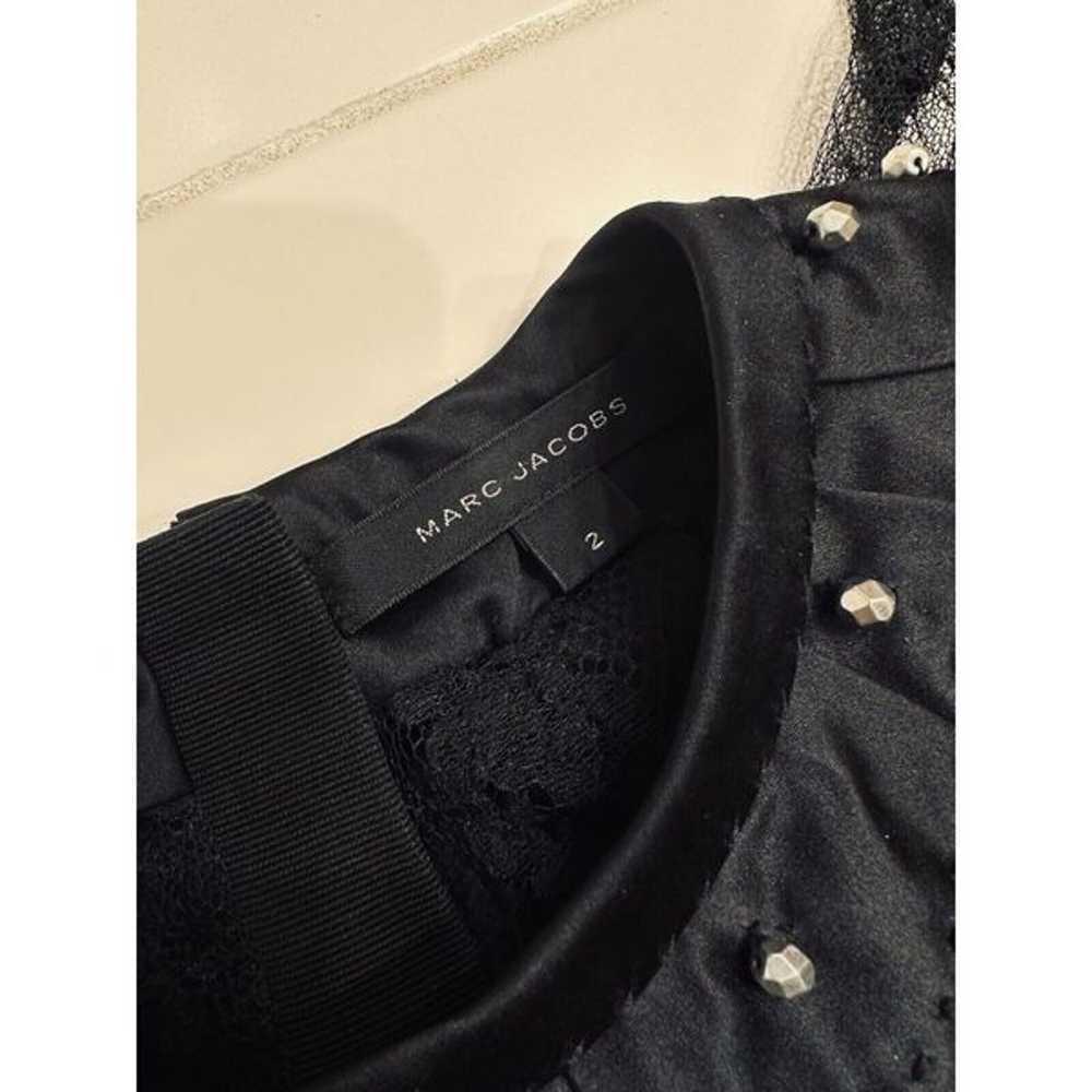 Marc Jacobs Silk Dress evening party black dress … - image 5
