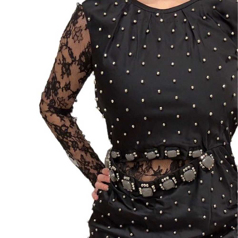 Marc Jacobs Silk Dress evening party black dress … - image 9