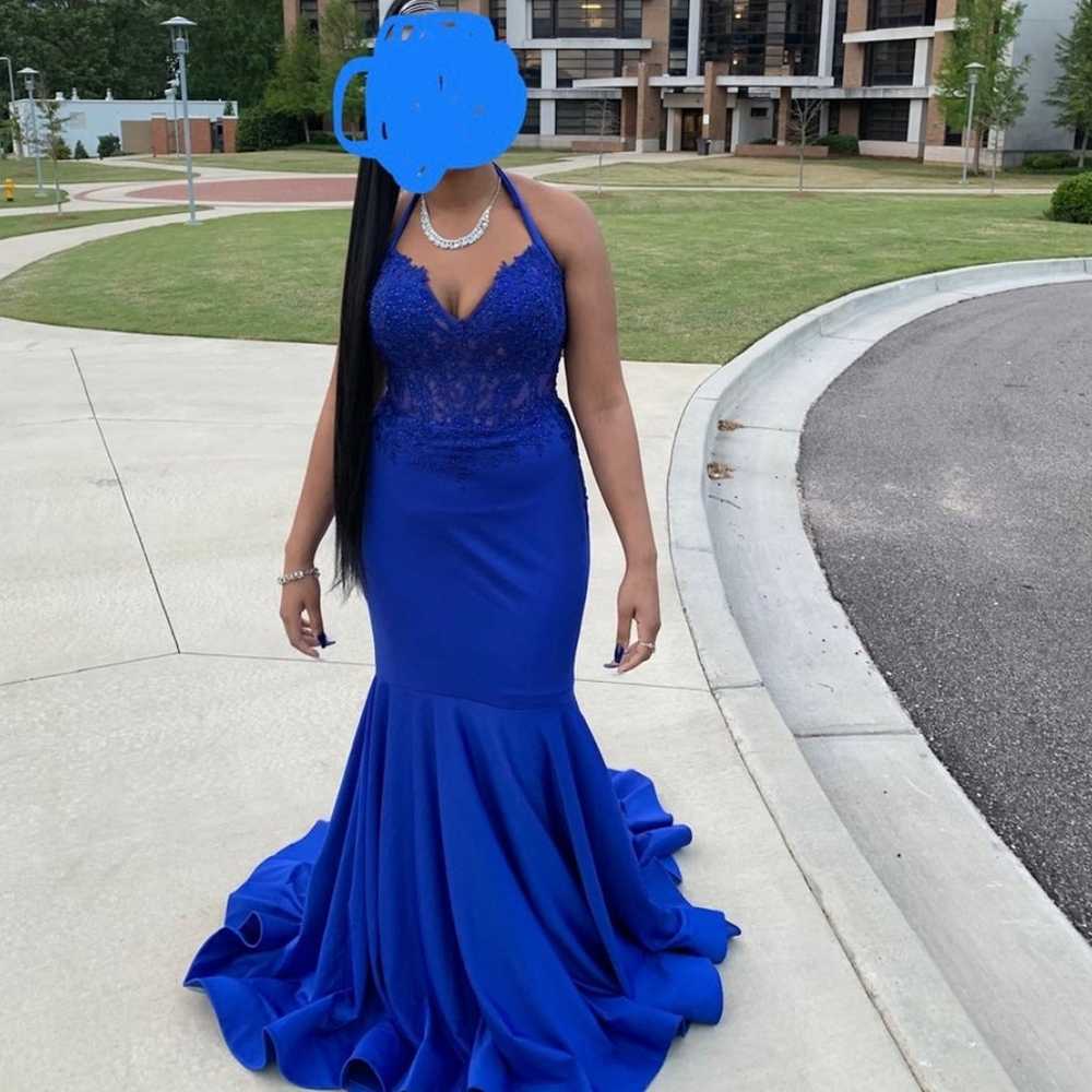 Blue Prom Dress - image 1