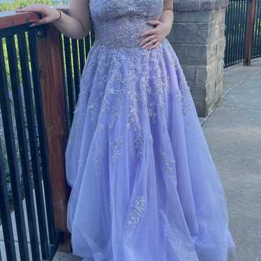 Lilac prom dress - image 1