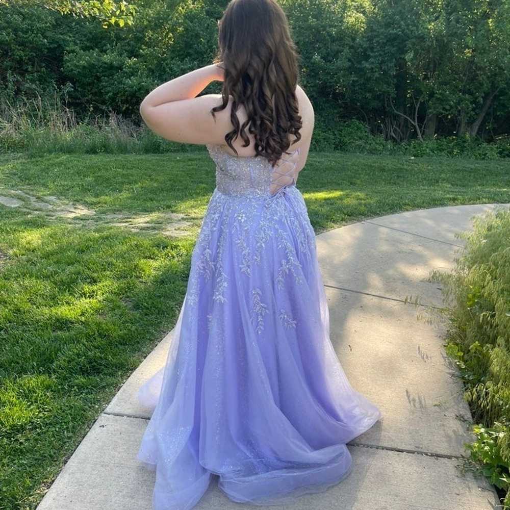 Lilac prom dress - image 3
