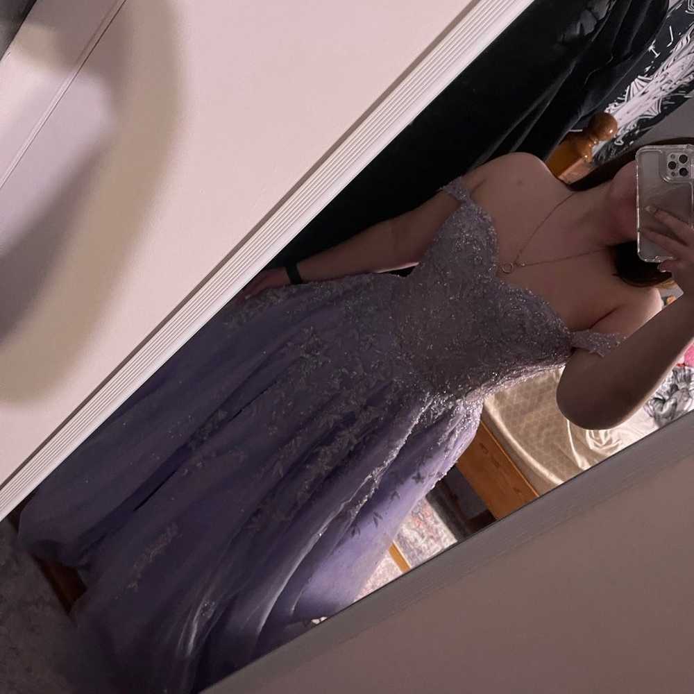 Lilac prom dress - image 4