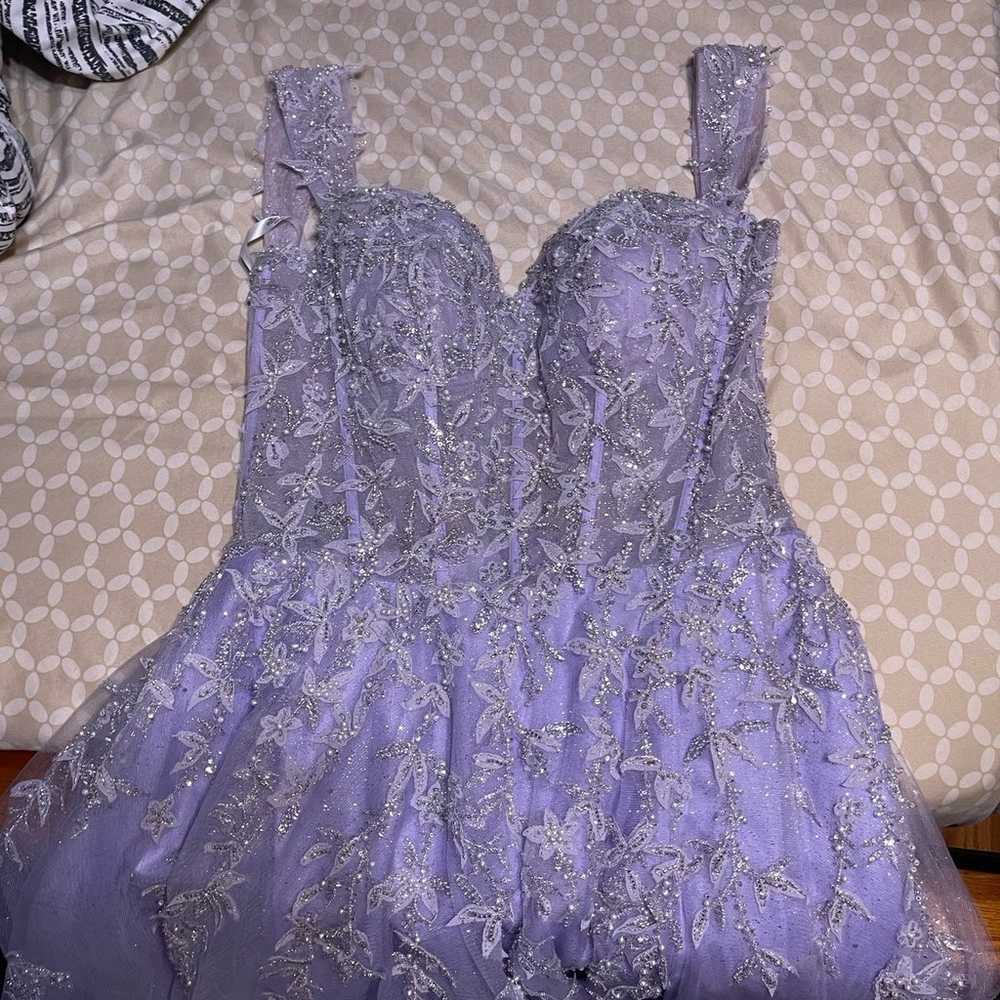 Lilac prom dress - image 5