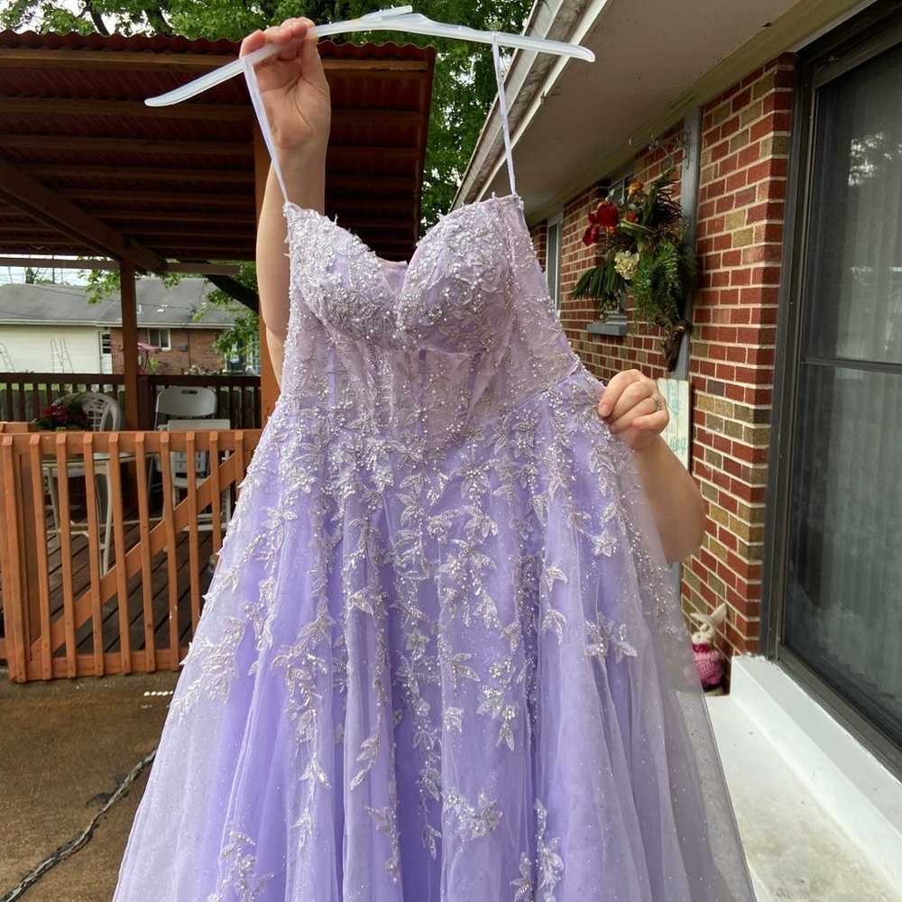 Lilac prom dress - image 6