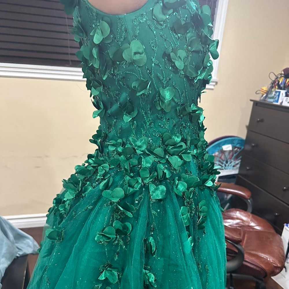 Emerald Green Prom Dress - image 3