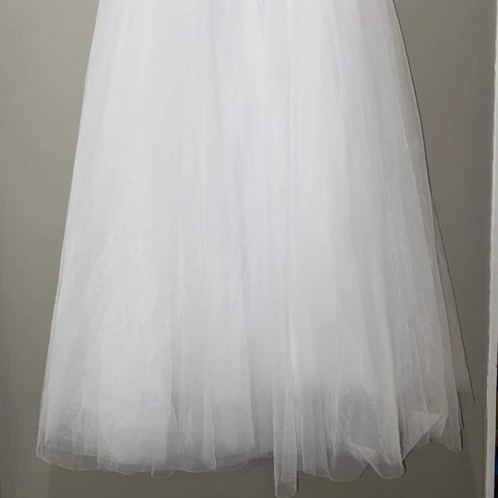 Size 10 Strapless Beaded Wedding Gown - image 5