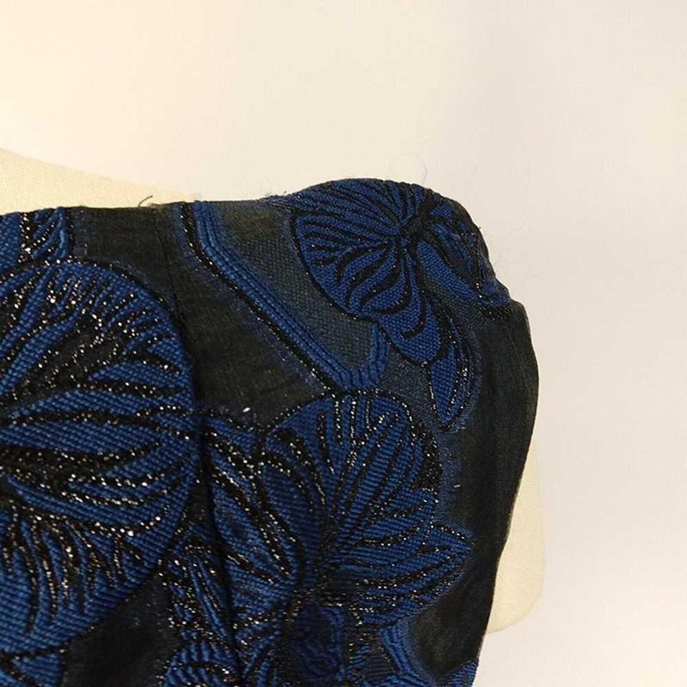 Talbot Runhof Metallic Twig Dress Metallic Silk J… - image 9