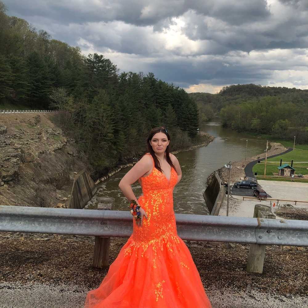 Orange Prom Dress - image 2